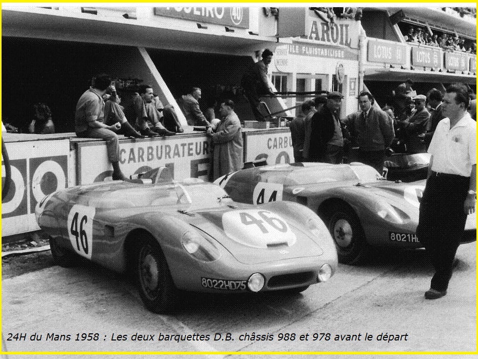 NO SPARK DB HBR4 Panhard Spyder #46 3rd 24 Heures du Mans 1958 1/43 C.C